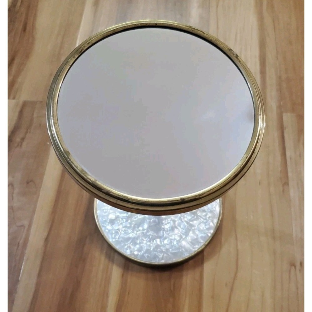Vintage Brass Gooseneck Vanity Mirror Bendable Adjustable Mirror Double Sided‎